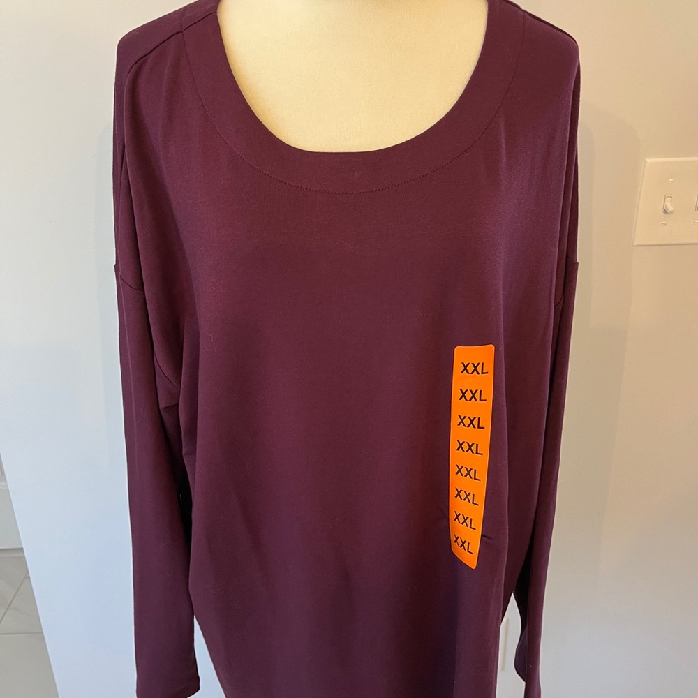 Banana Republic NWT Purple Long Sleeve Blouse women’s size xxl